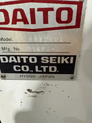 DAITO GA260W Horizontal Band Saws | Liberty Machine Works LLC (2)