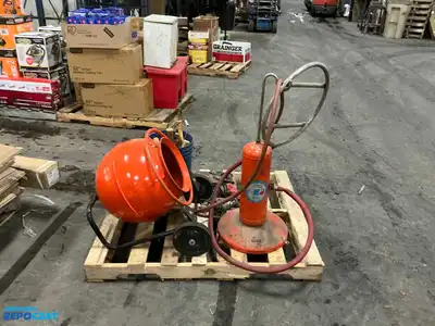 Skid Lot of Tools Including Hammer Handles, Skil Drill, Milwaukee Drill, Rocket Omega Bead...