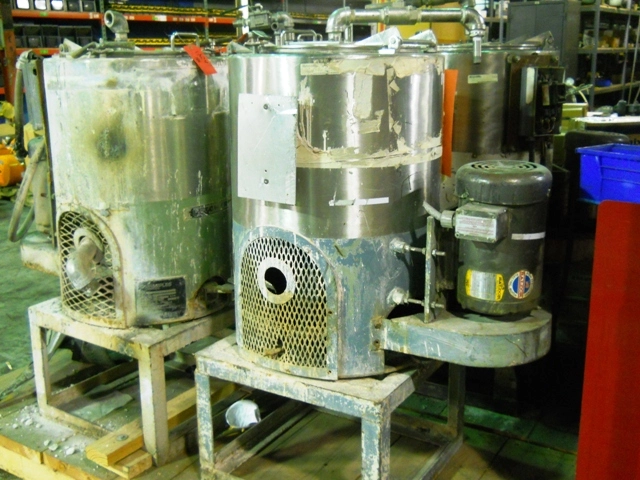 Used Fletcher Sharples solid basket centrifuge, 14"" diamter X 6"" deep
