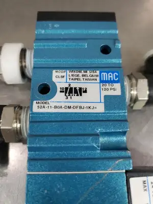 MAC VALVES 52A11B0ADMDFBJ1KJ= Module w/DMBDFBJ1KJ= Solenoid. 6E12