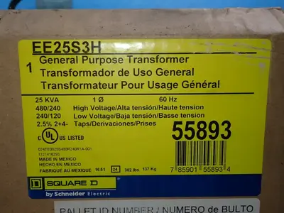 USED SQUARE D EE25S3H