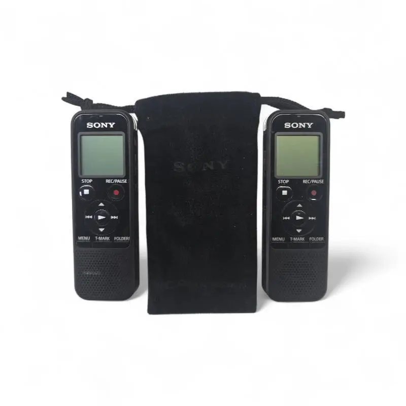 2 Sony ICD-PX440 Stereo IC Digital Voice Recorder.