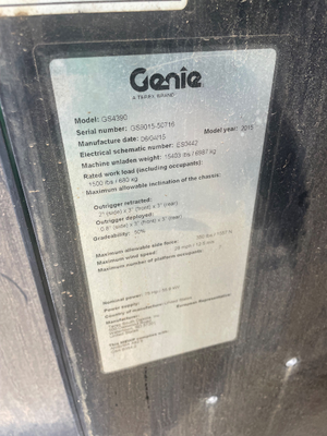 Used 2015 Genie GS-4390RT Scissor Lifters Florida US | Stack Equipment #1331958