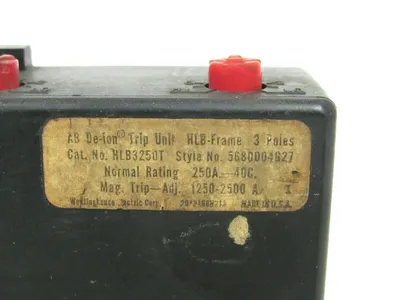 NEW WESTINGHOUSE HLB3250T TRIP UNIT CIRCUIT BREAKER
