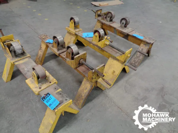 (4) SETS ADJUSTABLE TANK TURNING IDLER ROLLS w/6” ROLL DIAMETER - 8” TO 28” ADJUSTABLE ROLL CENTER DISTANCE
