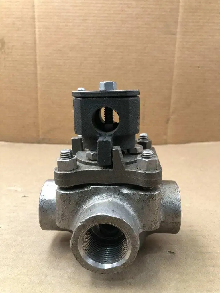 Tufline 1″ 4-Way Plug Valve 316SS / CF8M ; 150 Class 400°F