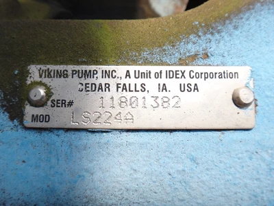 Viking LS224A Jacketed Pump, Motor, Gear Reducer & Base