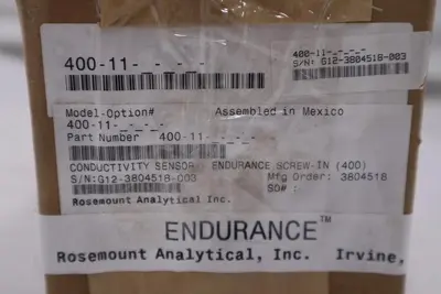 NEW- Rosemount Endurance Conductivity Sensor 400-11 STOCK 5588A