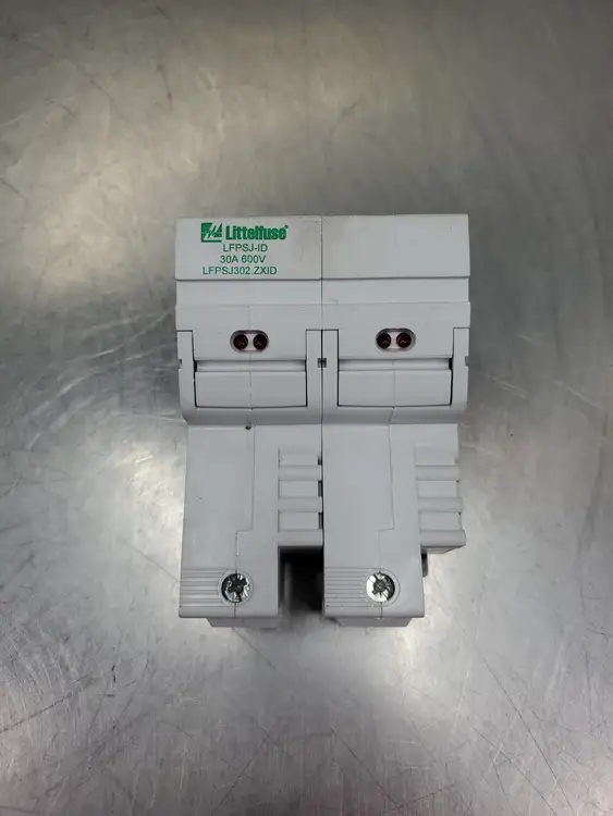 Used Littelfuse LFPSJ-ID FUSE HOLDER, 2 POLE, 30A, 600V. Fuse Accessories | Palmetto Automation #1155779