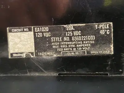 USED WESTINGHOUSE EA1020