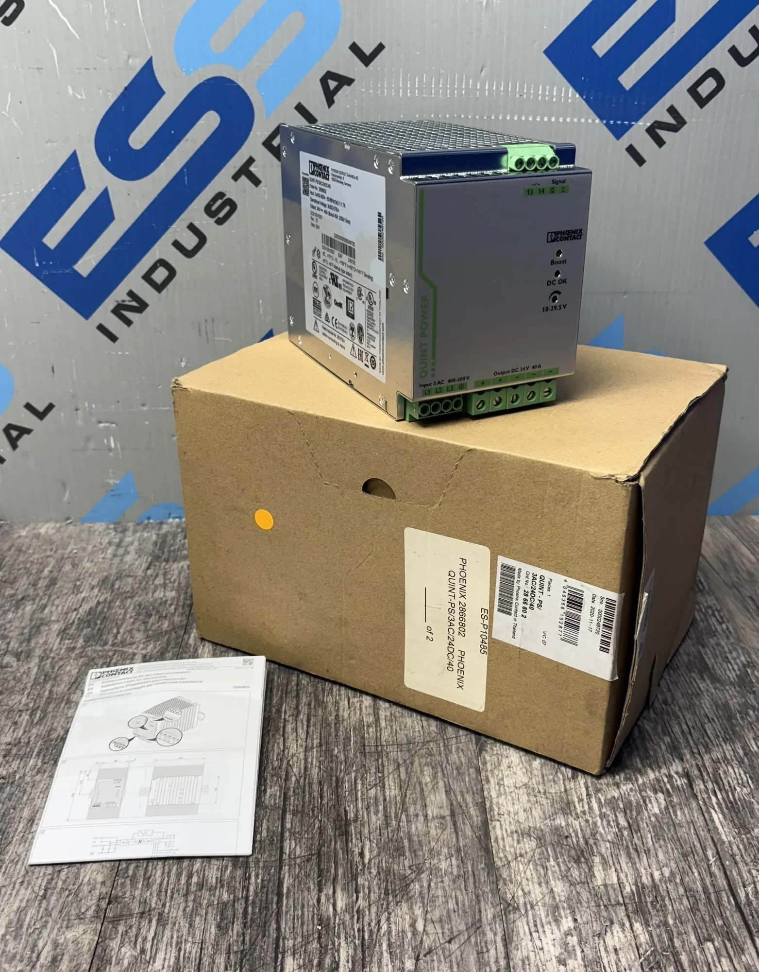 NEW PHOENIX CONTACT 2866802 QUINT-PS/3AC/24DC/40