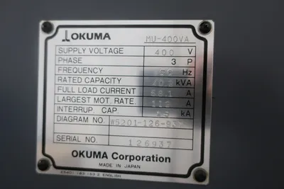 2007 OKUMA MU-400VA Vertical Machining Centers (5-Axis or More) | CNC EXCHANGE (12)