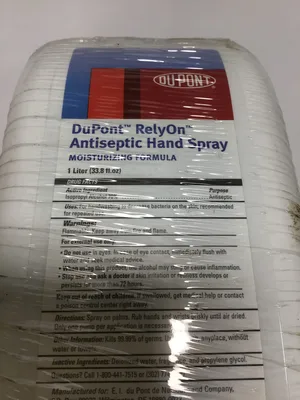 DuPont UX10-C Soap Dispenser Rely On Antiseptic Hand Spray 1 Liter (33.8 fl.oz)