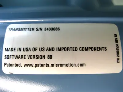 Used Micro Motion 2700 R12 BB MEZZX Sensors New Hampshire US | Bitter End Trading #1452986