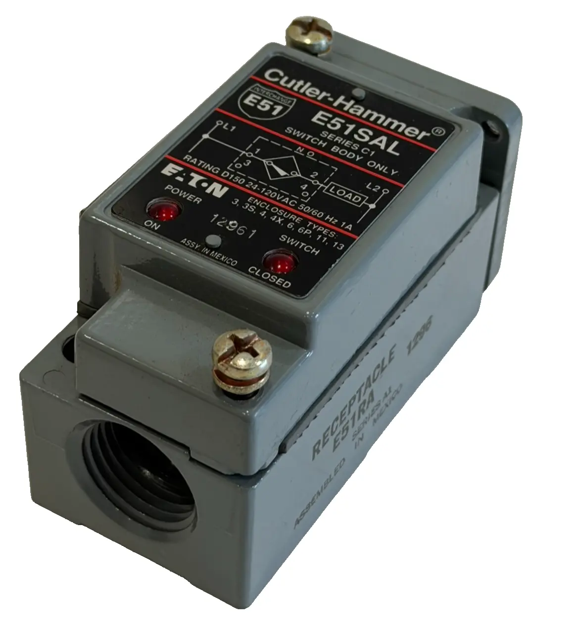 NEW CUTLER HAMMER E51SAL PROXIMITY SWITCH BODY SER. C1