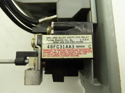 Furnas 22FP32AFE3 Reversing Motor Starter 25Hp Size 2 Max 45A 600 VAC Overload