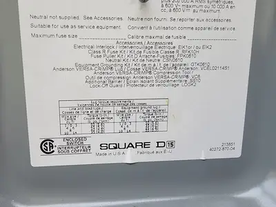 75 kVA Temporary Power Distribution Cart 600V Pri. 208Y/120V Sec.