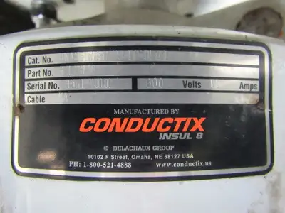 CONDUCTIX WAMPFLER SE101323 Enclosed Slip Ring Assembly W/ Hose Reel 600V 110A