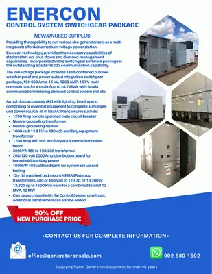 NEW ENERCON switchgear
