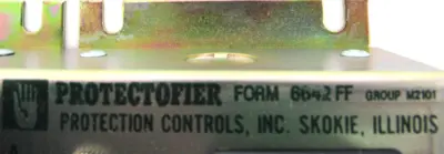 NEW PROTECTION CONTROLS 6642FF PROTECTOFIER FLAME CONTROL