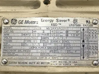 USED GENERAL ELECTRIC 5KS182SE105D9