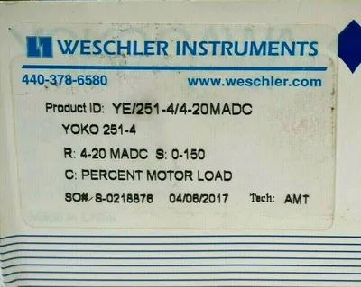 NEW YOKOGAWA YE/251-4/4-20MADC PANEL METER YE2514420MADC