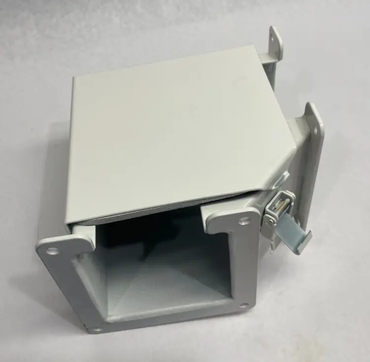 Used HOFFMAN NVENT ELBOW 90-DEGREE WIREWAY FITTING, TOP OPEN PAINTED WHITE Valves/Fittings | Maverick Industrial Sales #1103488