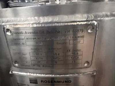2007 ROSENMUND RGFD0.3 0.3m2 Filter Nutsche | Perry Equipment (3)