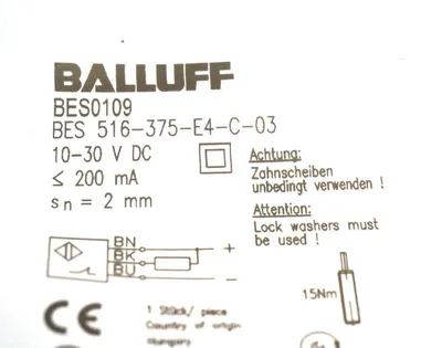NEW BALLUFF BES516-375-E4-C-03 POXIMITY SENSOR BES516375E4C03