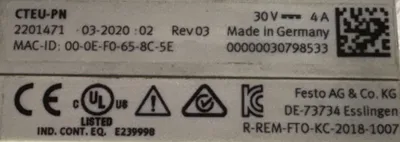 Festo VTUG-14-VRPT-B1Y-Q10L-UR-Q6SU-6M Other Valves & Manifolds | ESS Industrial Equipment Sales (10)