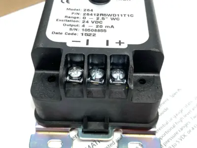 USED SETRA DIFFERENTIAL PRESSURE TRANSMITTER 0-2.5" WC RANGE
