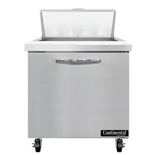 Continental SW32N8 32" Sandwich/salad Prep Table W/ Refrigerated Base, 115v