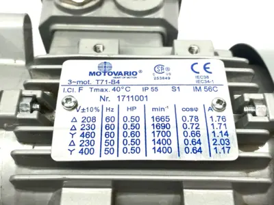 Used Dorner Right Angle Gearmotor T71-B4 Motor, 32M020ES Reducer Gearmotors Michigan US | Maverick Industrial Sales #1389804