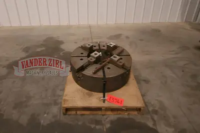 Warner & Swasey 4 Jaw 28" Chuck, 12" Spindle Bore
