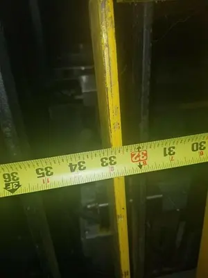 Used Takeoff Forklift Mast Guard,  33" X 40" Overall Dimensions