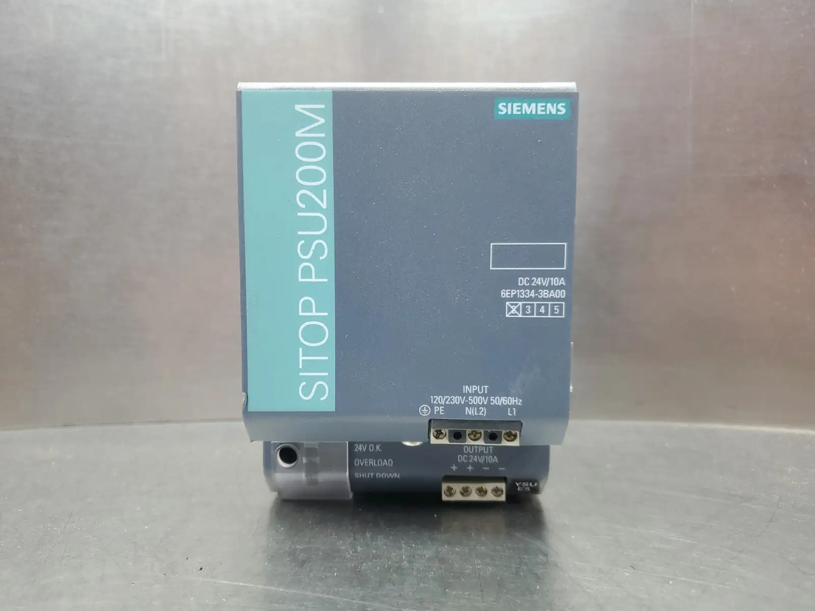 Siemens SITOP PSU200M (6EP1334-3BA00) 10A 24V Power Supply. 4D-1