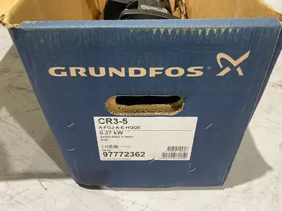 97772362, CR3-5 A-FGJ-A-E-HQQE | Grundfos CR3-5 A-FGJ-A-E-HQQE Multistage Vertical Vacuum Pump 3-Ph 97772362 - New Other
