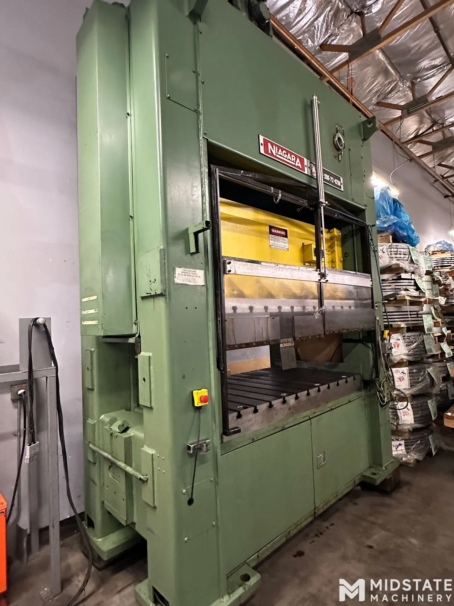 Niagara SE2-200-72-42UH 200 Ton Production Press