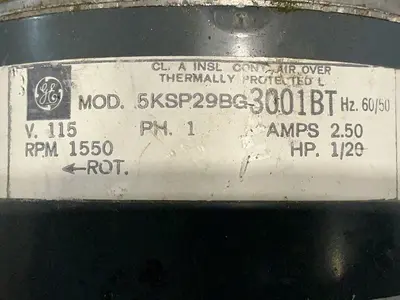Used GENERAL ELECTRIC 5KSP29BG3001BT Motors (misc) Ohio US | HGR 24 #1556803