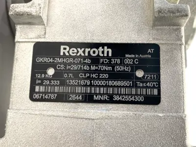 USED BOSCH REXROTH 3842554300, GKR04-2MHGR-071-4B, 13496159, GKM16-3