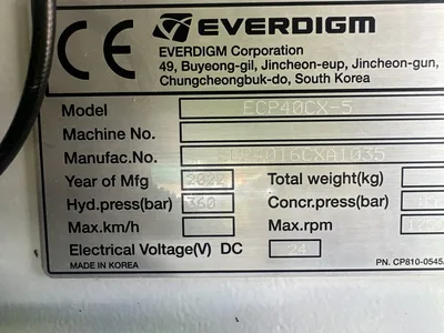 Used 2022 EVERDIGM ECP40CX-5 Concrete Pumps Colorado US | Concrete Pump Depot #1394006