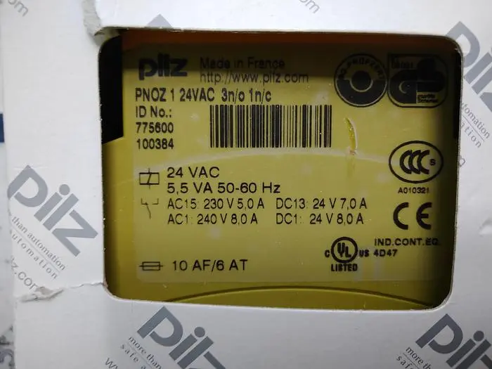 NEW PILZ PNOZ 1 24VDCD 3N/0 1N/C