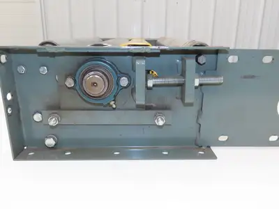 Hytrol 24" Slider Bed Belt Conveyor Take-Up Tail Pulley Assembly 4" Pulley