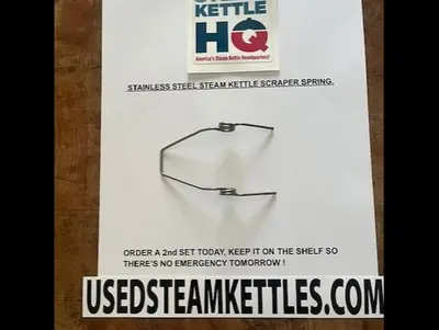 LEE STAINLESS STEEL SCRAPER SPRING FITS 3.5" x 4.5" ROUND & SQUARE FRONT KETTLE SCRAPERS !