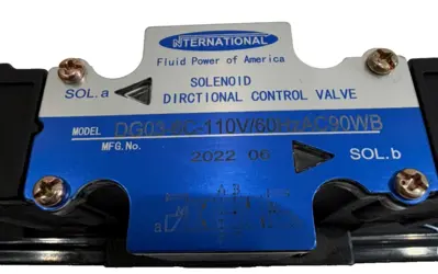 NEW INTERNATIONAL FLUID POWER DG03-6C-110V/60HZAC90WB CONTROL VALVE