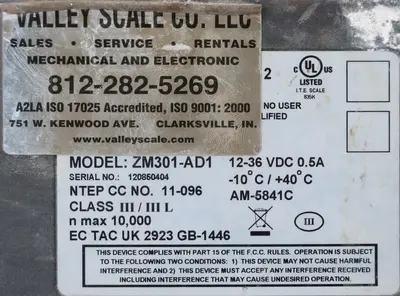 USED AVERY WEIGH-TRONIX DS3030A-01