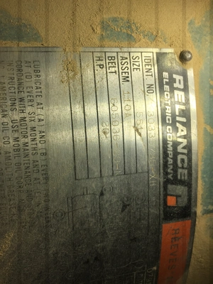20 HP Reeves Variable Speed Drive With Gear Reduction Output