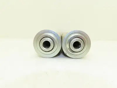 2" Gravity Conveyor Idler Roller 20"BF 7/16" Hex Bore Steel  Lot of 2