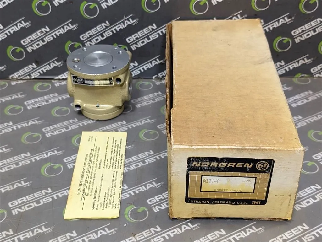 Norgren A1014C Prospector Poppet Valve Replacement Body 1/2" NPT New NIB