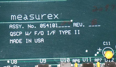 USED HONEYWELL MEASUREX 098067-01 PC BOARD QSCP W/ F/O I/F TYPE II, 05410100